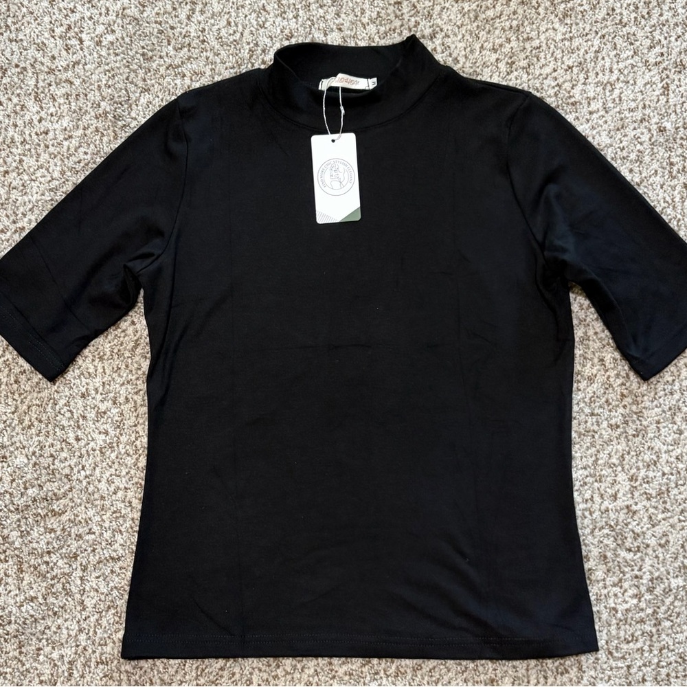 Black Women's Top dressy casual new with tags